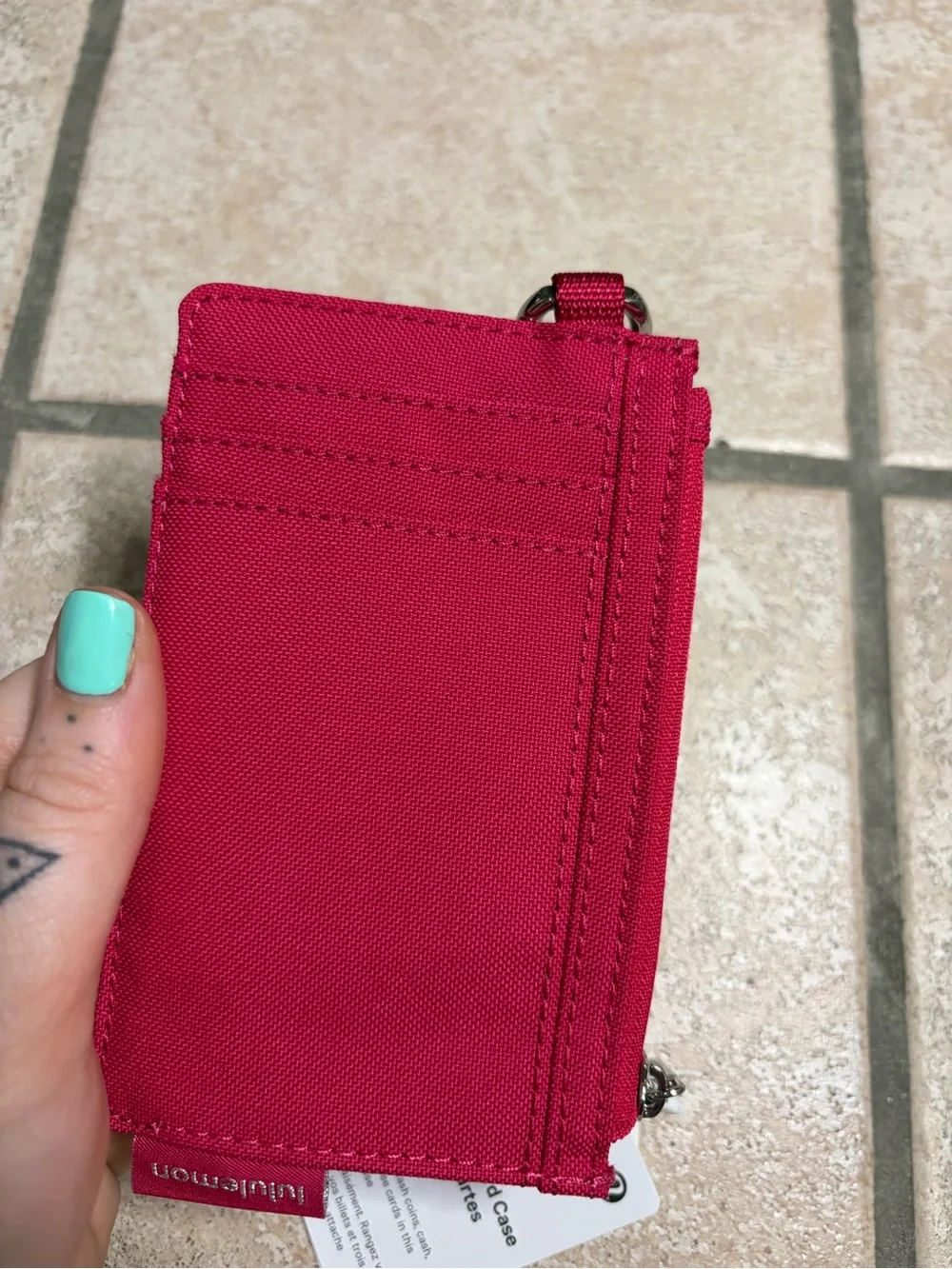 NWT Lululemon Clippable Card Case (Calypso Pink)
